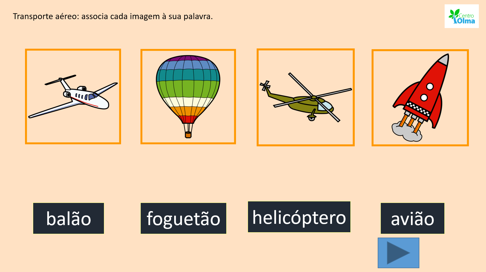 Material interativo: Deslocar-se